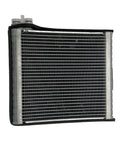 front view of an air conditioning evaporator close up on a white background