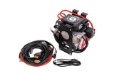 An electric compressor for an automotive air conditioning system with cables and wires