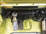 A view of an electric air conditioning blower unit for a classic Porsche 911