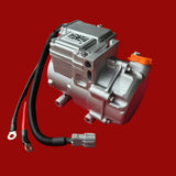 Mechanical component with wiring on a red surface