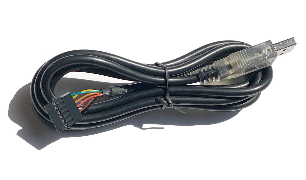a black cable connector for a programmable ignition system in a classic car