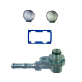 Air conditioning pad fitting components shown agains a white background 